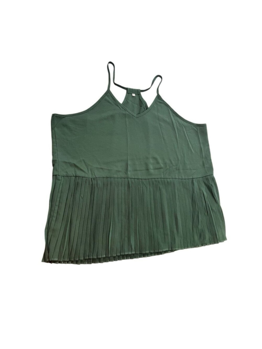 VCAY Ruffle Hem Rib-Knit Cami Top size 2XL - Picture 3 of 9